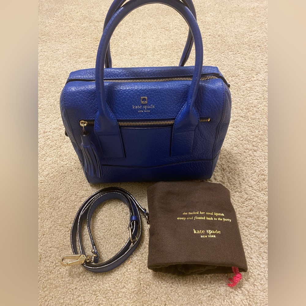 Kate Spade Southport Avenue Alessa Satchel in blue